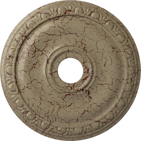 Ekena Millwork Jackson Ceiling Medallion (Fits Canopies up to 5 1/8"), 20"OD x 3 5/8"ID x 1"P, Gobi Desert Crackle CM20JAGDC